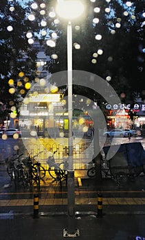 Rain night in beijing