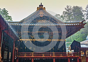 Rain at Nikko Toshogu Shrine, Japan