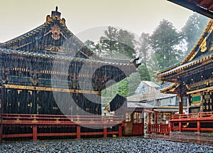 Rain at Nikko Toshogu Shrine, Japan