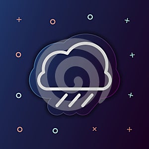 Rain nolan button icon. Simple thin line, outline vector of web icons for ui and ux, website or mobile application
