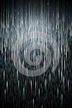Rain Overlay Effect for Photoshop on Black Background photo
