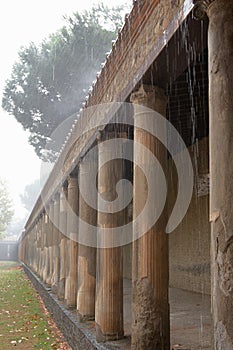 Rain in Pompeii photo