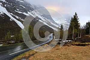 Rain in Reinheimen national Park, Norway