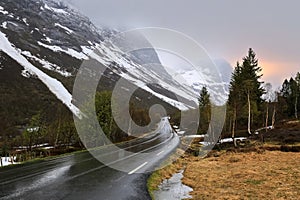 Rain in Reinheimen national Park, Norway