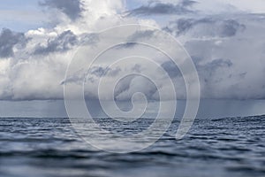 Rain Squalls Over Ocean