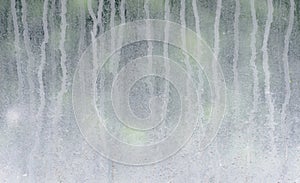 Rain stains on glass background