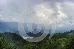 Rain Storm on Boone Lake, Tennessee