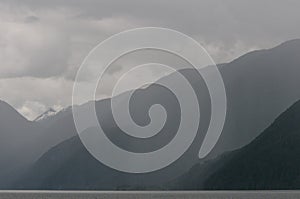 Rain Storm Over Pitt Lake