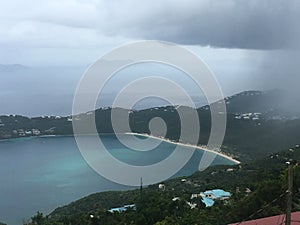 The rain storm in St. Thomas