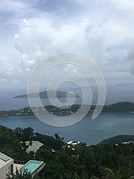 The rain storm in St. Thomas