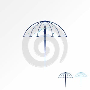 rain umbrella and sewing needle thread. Related weather convection industry