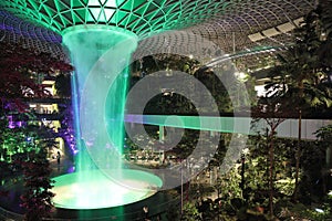 Rain Vortex fountain of Singapore Changi Airport photo
