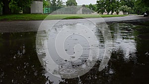 Rain water drop bubble
