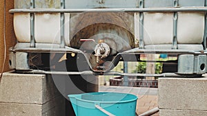 Rain Water Harvesting Tank Used for Collecting Rainfall during Summer Season