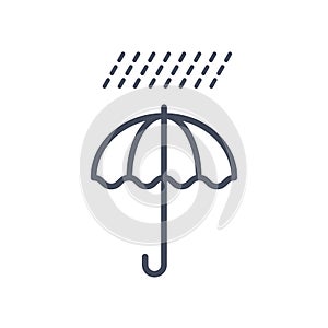 Rain Weather Icon Climate Forecast Concept
