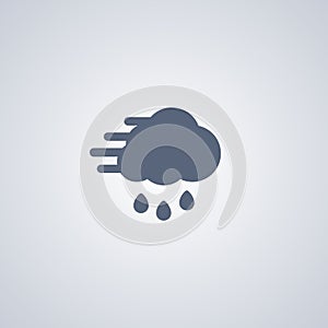 Rain , Wind , vector best flat icon