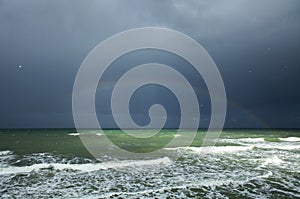 Rainbow above the sea