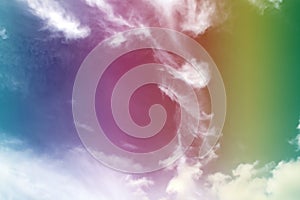 Rainbow, Abstract Cirrus Clouds Background Texture photo