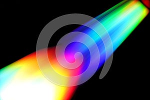 Rainbow abstract rocket launch