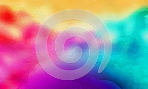 A Rainbow Abstract Watercolor Background
