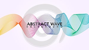 Rainbow Abstract Wave Line Background Design Vector, Spectrum Frame Concept, White Background, Colorful Spectrum Audio Design