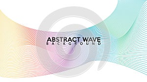 Rainbow Abstract Wave Line Background Design Vector, Spectrum Frame Concept, White Background, Colorful Spectrum Audio Design