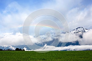 Rainbow in the Alps