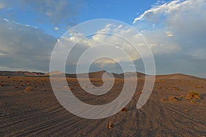 Rainbow amongst Sand Dunes in the Amargosa Desert