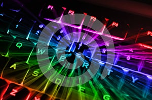 Rainbow Backlit Keyboard photo