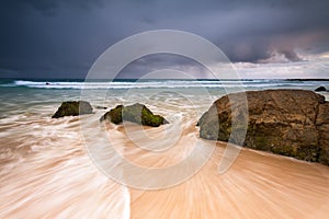 Rainbow bay beach at dawn