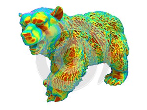 Rainbow bear illustration photo