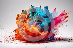 Rainbow Blast: A Burst of Creativity and Color. Ai generated