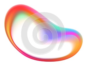 Rainbow Blob Shape Color Gradient