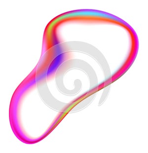 Rainbow Blob Shape Color Gradient