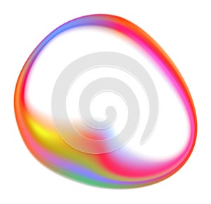Rainbow Blob Shape Color Gradient