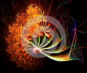 A Rainbow breeze fractal artwork