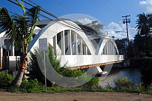 Rainbow Bridge in Haleiwa, Oahu, Hawaii