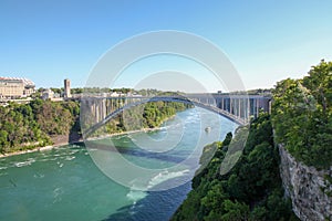 Rainbow Bridge Niagara Falls in New York, USA