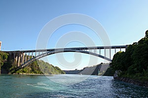 Rainbow Bridge Niagara Falls in New York, USA