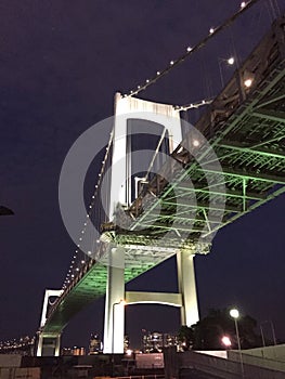 Rainbow Bridge in Tokyo Japan