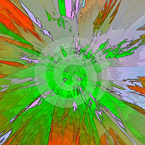 Rainbow burst swirl for banner or card