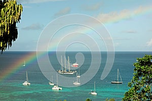 A rainbow in the caribbean