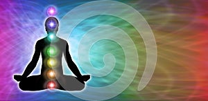 Rainbow Chakra Meditation Website Banner