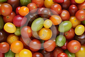 Rainbow cherry tomatoes