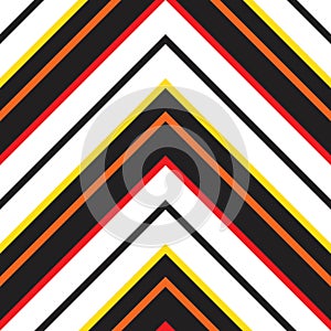 Rainbow Chevron Diagonal Stripes seamless pattern background