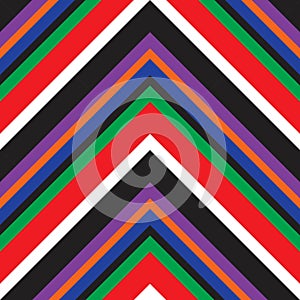 Rainbow Chevron Diagonal Stripes seamless pattern background