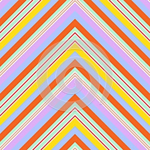 Rainbow Chevron Diagonal Stripes seamless pattern background