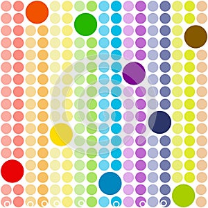 Rainbow Circle Pattern Wallpaper