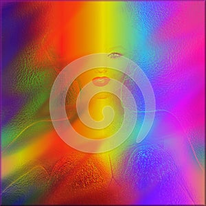 Rainbow color abstract background