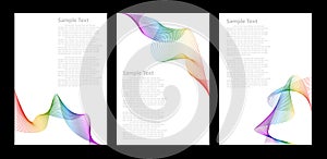 Rainbow color abstract background templates